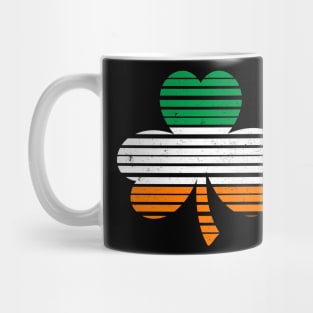 Vintage Shamrock Stripes- Flag - St. Patricks Day Mug